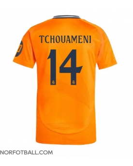 Billige Fotballdrakt Real Madrid Aurelien Tchouameni #14 Replika Bortedrakt 2024-25 Kortermet